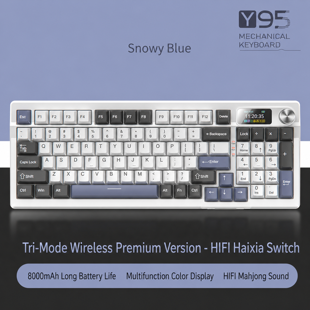 98% Layout Wireless Mechanical Keyboard BT 2.4G USB Type C Tri Mode RGB Backlit Gasket Hot Swappable Gaming Keyboard