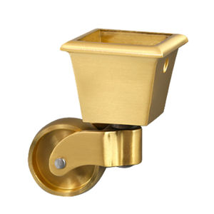 Chaise pivotante à pied, mobilier en laiton, métal - Product Image 2