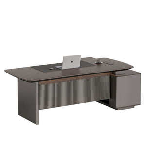 Chất Lượng Cao Hiện Đại Tối Giản Đơn Giản Bàn Văn Phòng Sang Trọng Bằng Gỗ Bàn Văn Phòng Cho Người Quản Lý Luật Sư CEO Bàn Văn Phòng - Product Image 6