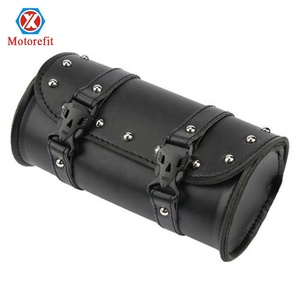 Sac à outils universel <span class=keywords><strong>de</strong></span> <span class=keywords><strong>moto</strong></span> en <span class=keywords><strong>cuir</strong></span> synthétique, <span class=keywords><strong>sacoche</strong></span> à fourchette ronde noire pour Harley <span class=keywords><strong>moto</strong></span> <span class=keywords><strong>de</strong></span> course, motocyclette, - Product Image 1