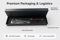 Couteau de cuisine chinois en acier inoxydable 5Cr15 personnalisé, manche en bois massif, 30,5 cm, pour couper la viande, les légumes et les os