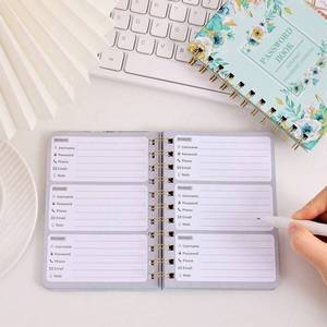 Myway bán buôn A6 mật khẩu cuốn sách biểu tượng tùy chỉnh thiết kế sang trọng bìa cứng xoắn ốc ràng buộc mật khẩu thủ môn máy tính xách tay - Product Image 4