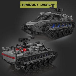 Transportation Theme 20011 Mammoth Tank Remote Control Model Children's Educational ABS <b>Plastic</b> Handmade Assembled - Product Image 3