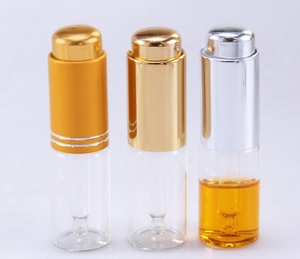 Frasco cuentagotas de vidrio cilíndrico de 10ml 15ml 20ml con diseño de botón cuentagotas - Product Image 2