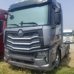 סינומשאית 6 x4 hwo מקסימום בשימוש טרקטור טריילר משאית ראש משאית 480hp מנוע דיזל עירום אריזה ברוטו 10 - Product Image 3