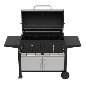 Multi-Functional Barbecue Grill With Storage Cabinet Smoker Outdoor Villa Courtyard Camping Use - Product Image 3
