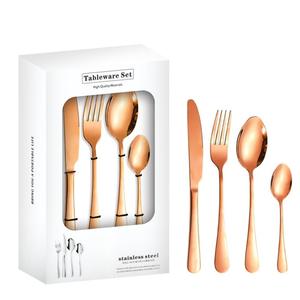 Cubertería Western Hotel, <span class=keywords><strong>24</strong></span> Juegos <span class=keywords><strong>de</strong></span> Cubiertos, Cuchillo, Tenedor y Cuchara en Caja <span class=keywords><strong>de</strong></span> Regalo - Product Image 6