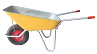 Chariot à benne basculante industriel robuste en acier galvanisé de 120 L, haute qualité, outil électrique OEM