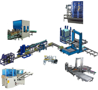 Ligne d'emballage automatique de sachets, solutions de palettisation pour boîtes en carton, robot d'érection et de scellage de sacs, empileur robotisé