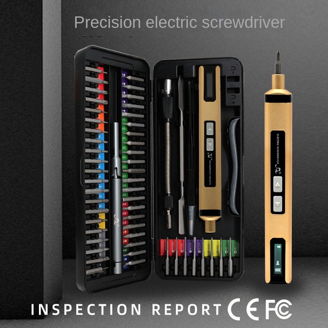 58-in-1 DIY iPhone Repair Tool Kit Cordless Rechargeable Battery Electric Screwdriver Set Brushless Motor for iPhone Mobile
