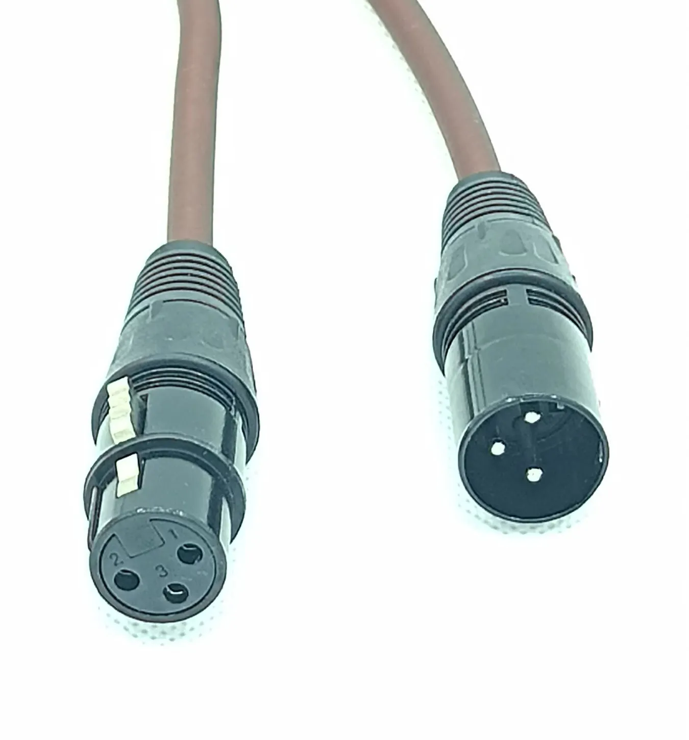 XLR kablo erkek kadın Mic siyah ses kablosu HIFI XLR kablo OEM özel düşük gürültü girişim esnek özelleştirilebilir