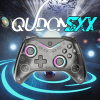 Controlador de Juegos Móvil Inalámbrico Yo CM-619 con Luz RGB, Vibración Hall Rocker, Gamepad BT para Steam, iOS y Android
