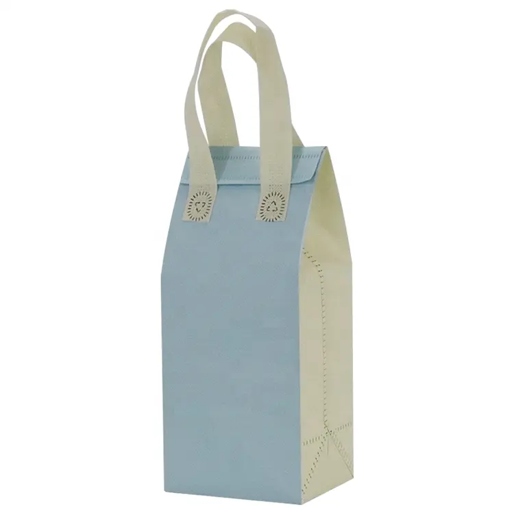 Grocery Shopping Bags Picnic Food Insulated Lunch Totes Thermal Cooler Bag Hot Pressed Laminated Non Woven with Aluminum Foil