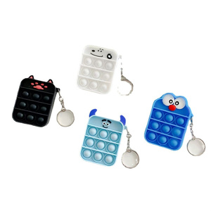 Jouet sensoriel <span class=keywords><strong>Pop</strong></span> Simple <span class=keywords><strong>Mini</strong></span> Push <span class=keywords><strong>Pop</strong></span> Bubble Fidget Toys, jouet anti-stress portable en caoutchouc pour enfants, <span class=keywords><strong>porte</strong></span>-clés - Product Image 4