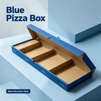 Boîte à pizza en kraft personnalisée avec logo, directement de l'usine, pour la livraison, la restauration et les plats à emporter