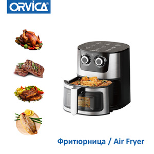 Freidora de aire de alta potencia ORVICA, popular en el comercio electrónico transfronterizo, con capacidad de 7L, freidora eléctrica saludable de acero inoxidable. - Product Image 4