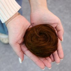 Fascia per capelli marrone chiaro con cinturino per capelli Color luce di qualità Premium - Product Image 1