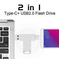 8GB a 512GB USB 3,0 Flash Drive Nuevo Pendrive de metal para solución de almacenamiento de teléfonos inteligentes
