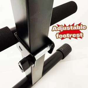 Taburete Plegable Ajustable para Guitarra con Respaldo y Reposapiés, Silla Acolchada de Cuero PU para Músico, Trono de Batería, Fábrica OEM/ODM - Product Image 3