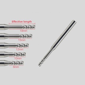 مجموعة أدوات طحن مربعة طويلة العنق بثلاثة شفرات لطحن الألومنيوم - Product Image 4