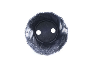 Maceta Grande de Plástico con Efecto Mármol Negro, 15.5x10.5x14cm, Forma Poligonal de PP, 2 Orificios de Drenaje para Plantas de Interior - Product Image 5