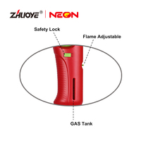 Briquet électronique de cuisine, briquet à gaz long coupe-vent personnalisé avec logo pour barbecue