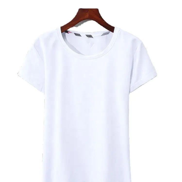 Camiseta de algodón peinado con estampado personalizado para hombre, camisa de Color blanco de alta calidad, 180GSM, 210GSM, 2021