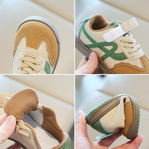 รองเท้ากีฬาเด็กชายและเด็กหญิง เป็นมิตรกับสิ่งแวดล้อม อบอุ่น ระบายอากาศได้ดี พื้นรองเท้านุ่มกันลื่น ผ้าส่วนบนยืดหยุ่น ใส่ได้ทุกฤดู - Product Image 3