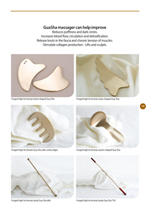 NOBBAN Peigne de massage Gua Sha coréen traditionnel en laiton forgé à la main pour le cuir chevelu, brosse à cheveux en bronze pour thérapie capillaire - Product Image 3