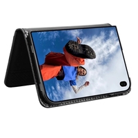 Étui de téléphone portable en cuir PU à texture rétro pour iPhone Duo, portefeuille pour téléphone portable