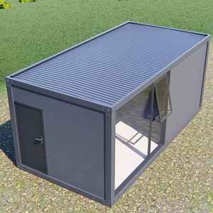 Conteneur mobile de stockage 20ft 40ft, 30ft étanche, moderne, préfabriqué en panneaux sandwich, 10ft, pour garage 2 voitures, bureau, bâtiment, chambre - Product Image 4