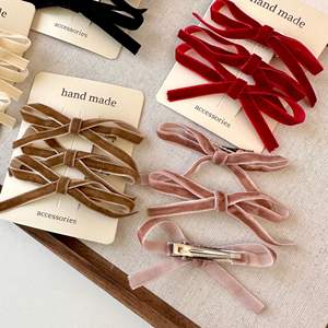 3ชิ้น/เซ็ตปิ่นปักผมรูปโบว์กำมะหยี่สีสันสดใสสไตล์เกาหลีกิ๊บติดผมทรงปูสำหรับเด็กผู้หญิงเด็กผู้หญิงอุปกรณ์ตกแต่งผมแนววินเทจ - Product Image 6