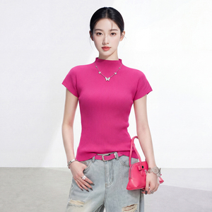 Women's Woven <b>Batwing</b> Sleeve Neck Blouse Loose Casual Spring Summer 100% Polyester Breathable Anti-Pilling Quick Dry - Product Image 5