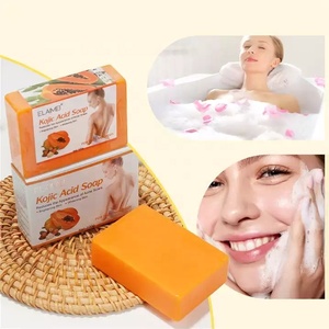 ELAIMEI Solid <strong>Soap</strong> with Kojic Acid Reduced Appearance of Acne Scars Brightening Skin Whitening Improves Skin Texture in Shower - Product Image 6