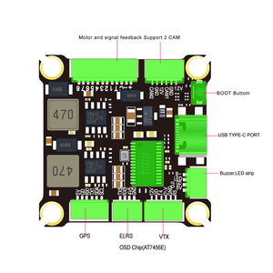 F435 Metal Flight Controller <strong>Module</strong> F4 V3 60A 4in1 ESC DIY RC <strong>FPV</strong> Racing Drone Quadcopters for DIYers - Product Image 6