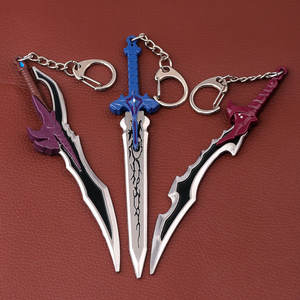 Game Peripheral 2D Anime Cartoon Keychains New Design Fashion Sword Metal Schoolbag Pendant <strong>Accessories</strong> for Gift - Product Image 2