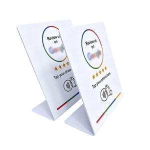 Carte Google Review programmable 13,56 MHz NFC pour table, configurée indépendamment pour lier la carte à la carte de visite. - Product Image 4