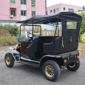 Vehículo Turístico Clásico Eléctrico Vintage de Alta Gama, 2 Filas, 5 Plazas, Color Negro y Dorado, en Oferta - Product Image 6