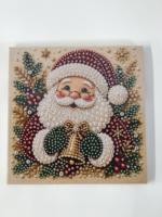Kit de Peinture Diamant DIY de Noël avec Cadre, Style Américain, Perles Rondes, Vente Chaude, Cadeau, Décoration de Maison pour les Fêtes, Artisanat Festif