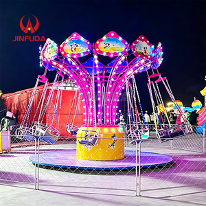 Attrazione da Luna Park: Giostra a 12 Posti Lotus Flying Chair per Esterni, Attrazione da Fiera in Vendita - Product Image 5