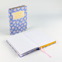 Nouveau carnet de procédés avec impression offset à bord doré, couverture rigide, bord pulvérisé – Impression de journal de qualité supérieure