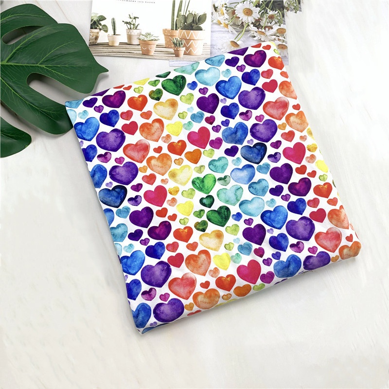 Пользовательский цифровой принт 100 хлопок спандекс ткань для детей