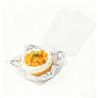 Boîtes à gâteaux bento transparentes, boîtes à dessert en mousse coupée, boîtes d'emballage pour pâtisserie, pour emballage séparé