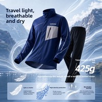 Imperméable de moto et de cyclisme pour garçons Blue Lion 2026, nouveau, léger, imperméable IPX4, en nylon 190T, livraison séparée détachable
