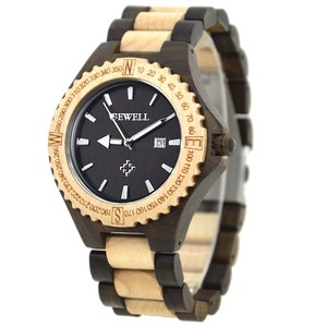 Orologio al Quarzo da Uomo Bewell con Movimento Giapponese, Design in Legno di Bambù, Prezzo di Fabbrica all'Ingrosso - Product Image 2