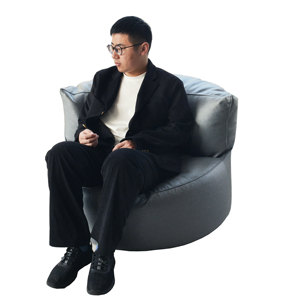 Fauteuil de relaxation convertible moderne en tissu, <span class=keywords><strong>pouf</strong></span> ottoman doux pour adultes et enfants, pour salon, en mousse EPP - Product Image 6