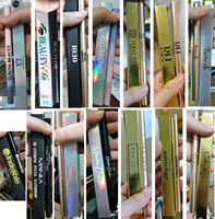 Crayon à sourcils triangulaire automatique à faible MOQ, logo personnalisé, waterproof, longue tenue, avec brosse