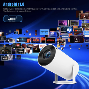 HY300 Pro HY320ミニプロジェクターポータブルAndroid 4K WifiミラースクリーンミニポータブルプロジェクターLCDランプ3D立体1080P - Product Image 2