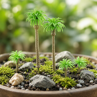 Modèles miniatures d'arbres en bois artificiel, décoration paysagère, plantas plasticas y artificiales Guangzhou