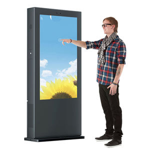 VETO-Pantalla de 32-86 pulgadas para exteriores, señalización digital de pie IP55, resistente al agua, nano, táctil LCD, kiosco publicitario, tótem para exteriores - Product Image 5